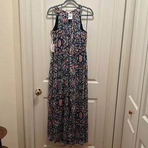 Jessica Simpson maternity full length floral dress NWT